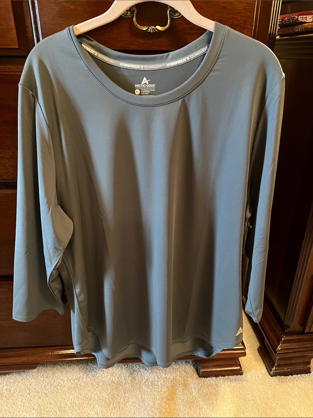 Women's 3/4 Sleeve Arctic Cool Performance Top - Slate Gray